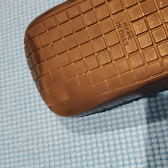 Louis vuitton brown leather slides slippers sandals size 11 usa - Picture 7 of 8